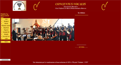 Desktop Screenshot of concentusvocalis.it